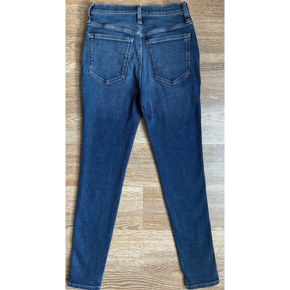 Madewell 10-Inch High Rise Skinny‎ Jeans Size 25 0 Dark Wash - Picture 3 of 8